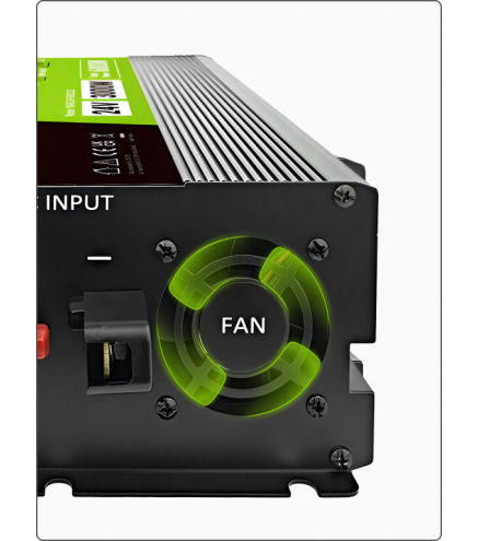 PRZETWORNICA NAPIĘCIA Green Cell PowerInverter LCD 24V / 230V 3000/6000W CZYSTA SINUSOIDA
