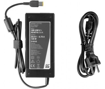 ZASILACZ ŁADOWARKA DO LAPTOPA LENOVO Green Cell PRO AD68P 20V 6,75A 135W Slim Tip