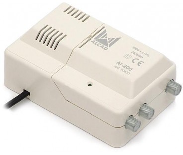 Wzmacniacz Alcad AI-200 VHF-UHF 1we/2wy szerokopasmowy