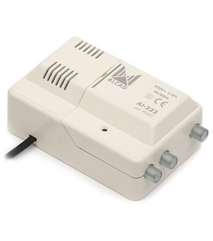 Wzmacniacz Alcad AL-223 VHF-UHF 1we/2wy szerokopasmowy