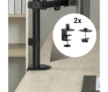 Uchwyt biurkowy przegubowy na 1 monitor Spacetronik SPA-112
