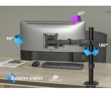 Uchwyt biurkowy przegubowy na 1 monitor Spacetronik SPA-112