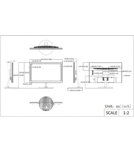MONITOR 18.5" HIKVISION DS-D5019S0-1P0