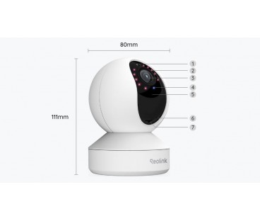 Kamera IP Reolink E340 wewnętrzna obrotowa 8MPx WiFi biała