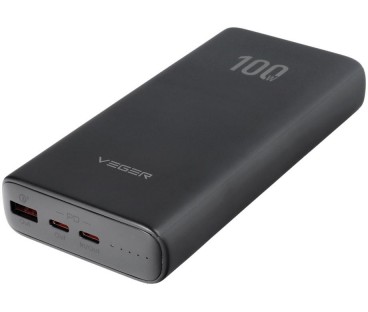 Powerbank Veger 20000 mAh 100 W PD QC 3.0 USB-A 2x USB-C czarny