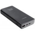 Powerbank Veger 20000 mAh 100 W PD QC 3.0 USB-A 2x USB-C czarny