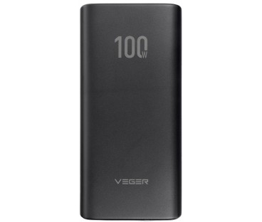 Powerbank Veger 20000 mAh 100 W PD QC 3.0 USB-A 2x USB-C czarny