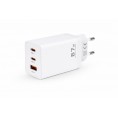 Ładowarka sieciowa Voltage GaN Charger 67W PD 3.0 QC 3.0 USB-A 2x USB-C biała
