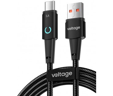 Kabel USB-A / USB-C Voltage PowerAngle 66W PD 100cm czarny