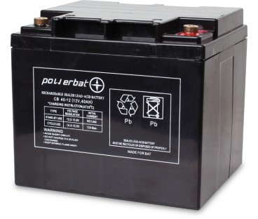 Akumulator PowerBat AGM 12V 40Ah | Alarmista.pl