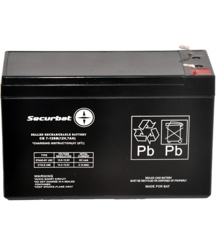 Akumulator AGM SECURBAT 12V 7Ah | Alarmista.pl