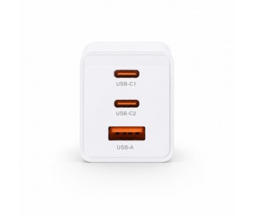 Ładowarka sieciowa Voltage GaN Charger 67W PD 3.0 QC 3.0 USB-A 2x USB-C biała