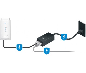 POWER ADAPTER UBIQUITI POE 50V 1.2A GIGABIT (POE-50-60W)