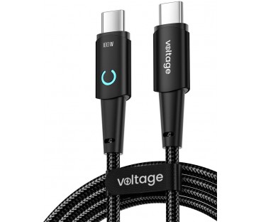 Kabel USB-C / USB-C Voltage PowerAngle 100W PD 100cm czarny