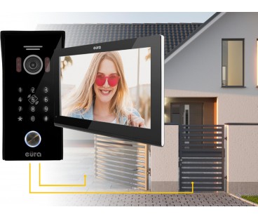 WIDEODOMOFON EURA VDP-99C5 czarny, WiFi, RFID, TUYA