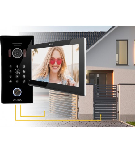 WIDEODOMOFON EURA VDP-99C5 czarny, WiFi, RFID, TUYA