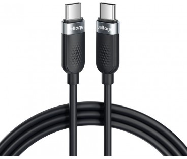Kabel USB-C / USB-C Voltage Silicone 100W PD 100cm czarny