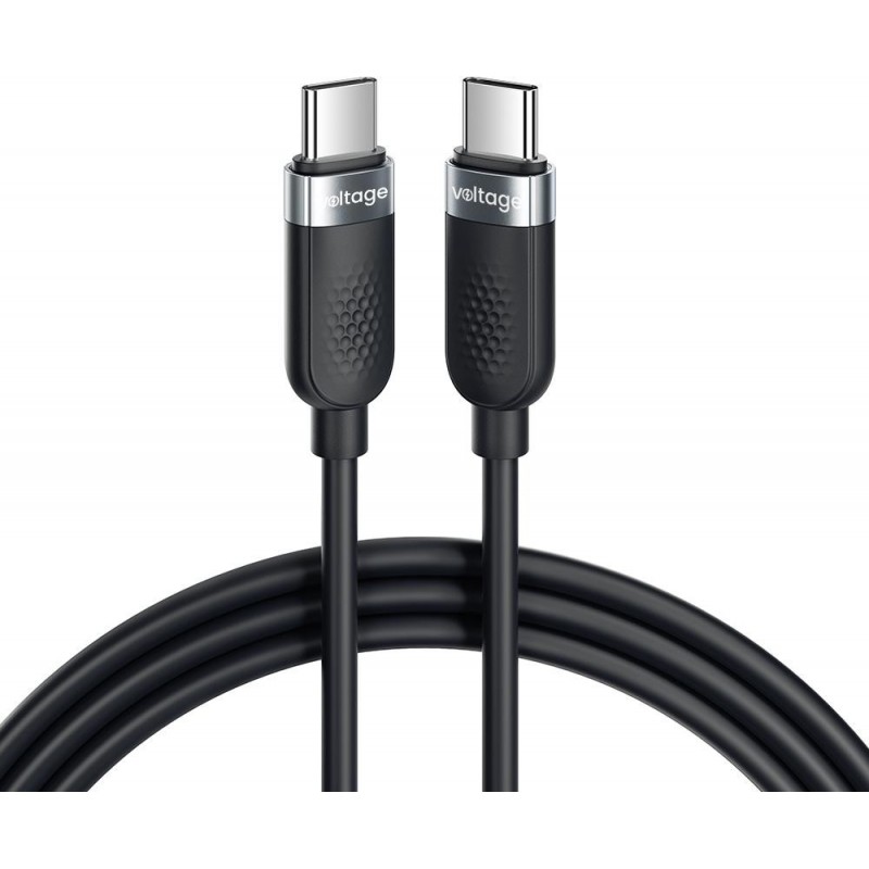 Kabel USB-C / USB-C Voltage Silicone 100W PD 100cm czarny