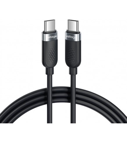 Kabel USB-C / USB-C Voltage Silicone 100W PD 100cm czarny