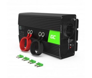 PRZETWORNICA NAPIĘCIA INWERTER Green Cell 24V/230V 1000W | Alarmista.pl
