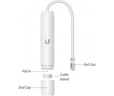 UBIQUITI Instant PoE Outdoor Adapter 48V 802.3af GIGABIT (INS-3AF-O-G)