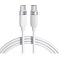 Kabel USB-C / USB-C Voltage Silicone 100W PD 100cm biały