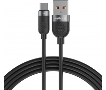 Kabel USB-A / USB-C Voltage Silicone 66W PD 100cm czarny