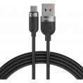 Kabel USB-A / USB-C Voltage Silicone 66W PD 100cm czarny