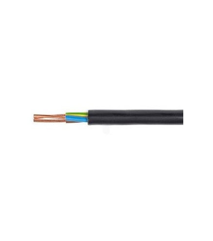 Przewód elektryczny ziemny drut YKY 0,6/1kV 3x2,5mm2 CZARNY MERCOR 100m