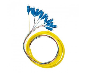 12X PIGTAIL SC/UPC SM G657A2 GOLD zestaw 12x 2m