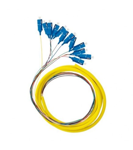 12X PIGTAIL SC/UPC SM G657A2 GOLD zestaw 12x 2m