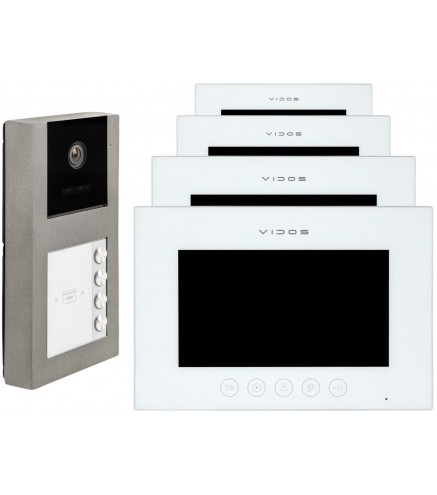 WIDEODOMOFON VIDOS X 4xM11W-X/S11-4