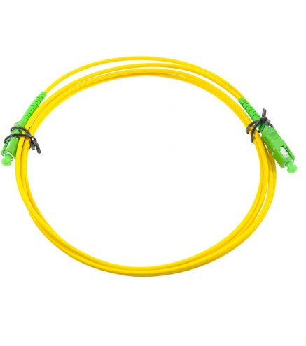 PATCHCORD ŚWIATŁOWODOWY SM 2M SIMPLEX 9/125, SC/APC-SC/APC 3MM