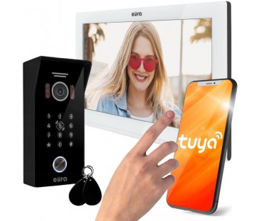 WIDEODOMOFON EURA VDP-99C5 biały, WiFi, RFID, TUYA