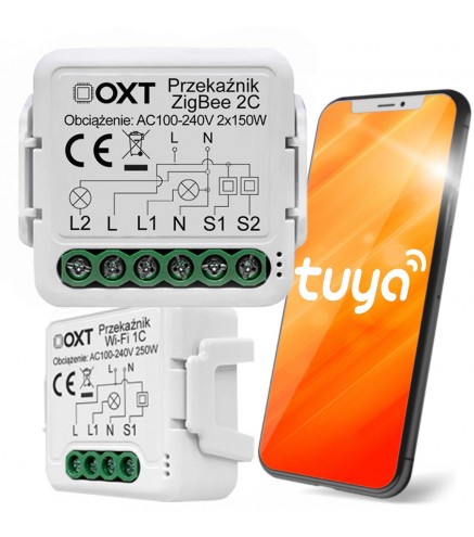 Moduł OXT mini 2 obwody ZigBee Tuya | Alarmista.pl