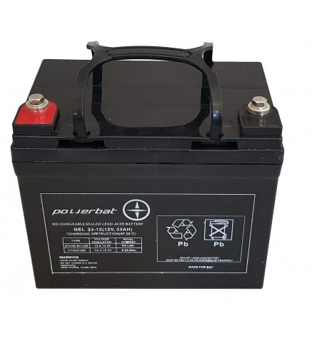 Akumulator PowerBat CBE 12V 33Ah Deep Cycle Gel | Alarmista.pl