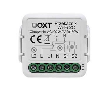 Moduł OXT mini przekaźnik 2 obwody WiFi TUYA | Alarmista.pl