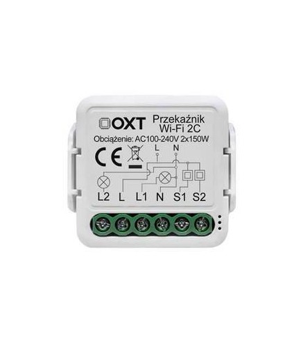 Moduł OXT mini przekaźnik 2 obwody WiFi TUYA | Alarmista.pl