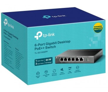 SWITCH TP-LINK TL-SG1006PP (PoE++)
