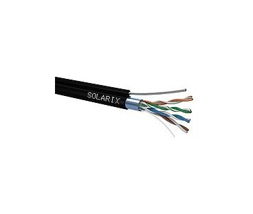 KABEL SKRĘTKA SOLARIX CAT.5E F/UTP UV SUCHY Z LINKĄ NOŚNĄ 305m