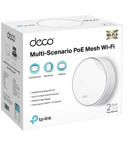 DOMOWY SYSTEM WI-FI MESH TP-LINK DECO X50-POE(2-PACK)