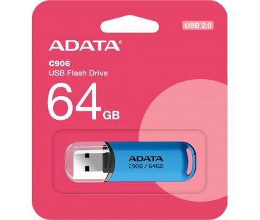 Adata Pendrive C906 64GB USB2.0 niebieski | Alarmista.pl