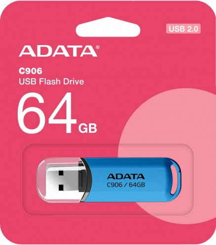 Adata Pendrive C906 64GB USB2.0 niebieski | Alarmista.pl