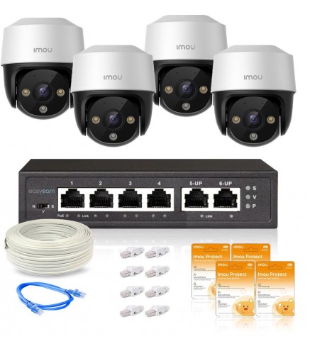 Zestaw 4 kamer IP Imou Cruiser 4MP POE | Alarmista.pl
