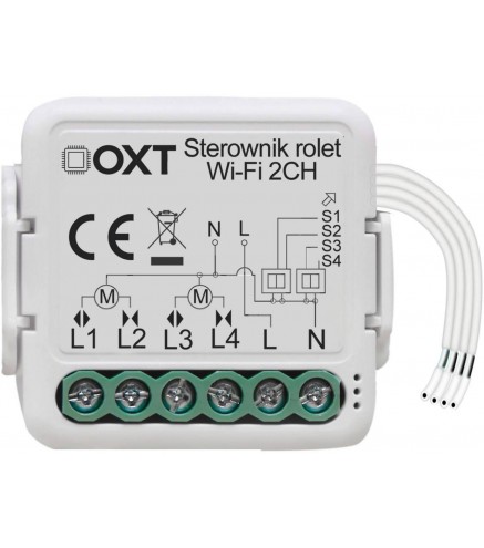 Moduł OXT mini sterownik 2 rolety WiFi TUYA