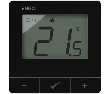 ENGO Controls E25-230B - Regulator temperatury, 230V, czarny, Internetowy, natynkowy ZigBee/868MHz