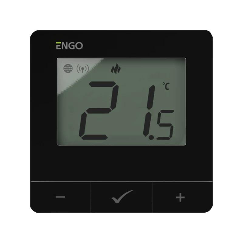 ENGO Controls E25-230B - Regulator temperatury, 230V, czarny, Internetowy, natynkowy ZigBee/868MHz