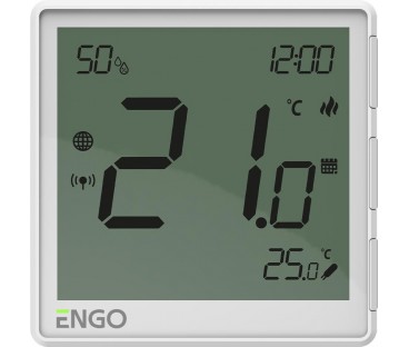 ENGO Controls EONE-230W - Regulator temperatury, 230V, biały, Internetowy, podtynkowy, ZigBee