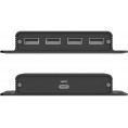 Unitek Przedłużacz USB-C na 4× USB-A przez Ethernet, zasięg do 150 m 480Mbps