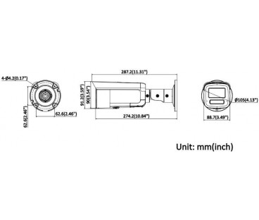 Kamera IP Hikvision DS-2CD2T43G2-LIZS2UY/SL(2.8/4mm)